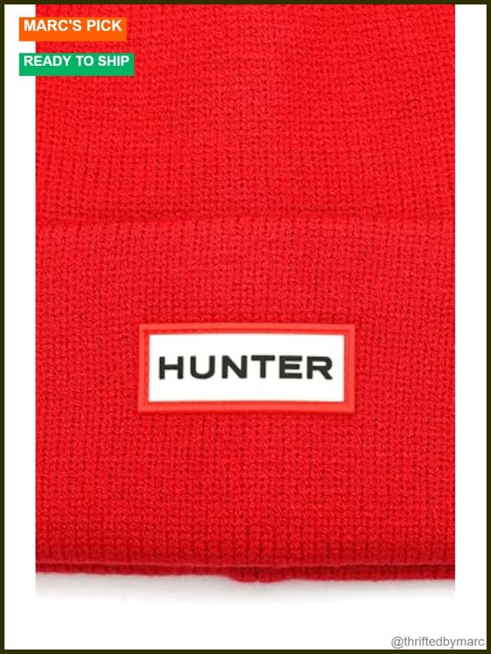 Unisex Wool-Blend Cuff Beanie with Logo - Warm Winter Hat